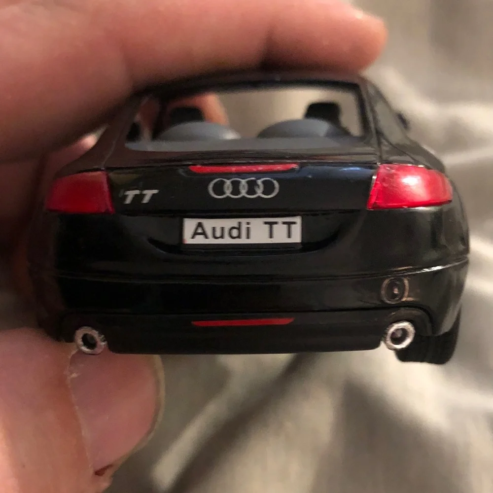 Black 2008 Audi TT pull back action